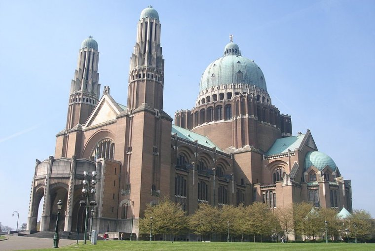 Basilica of the Sacred Basilica van Brussels, Belgium (Basiliek het du / / Koekelberg), Basilique Sacré Hart Heart Coeur Heilig