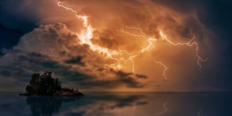 Lightning and subvisible discharges produce molecules that clean the ...